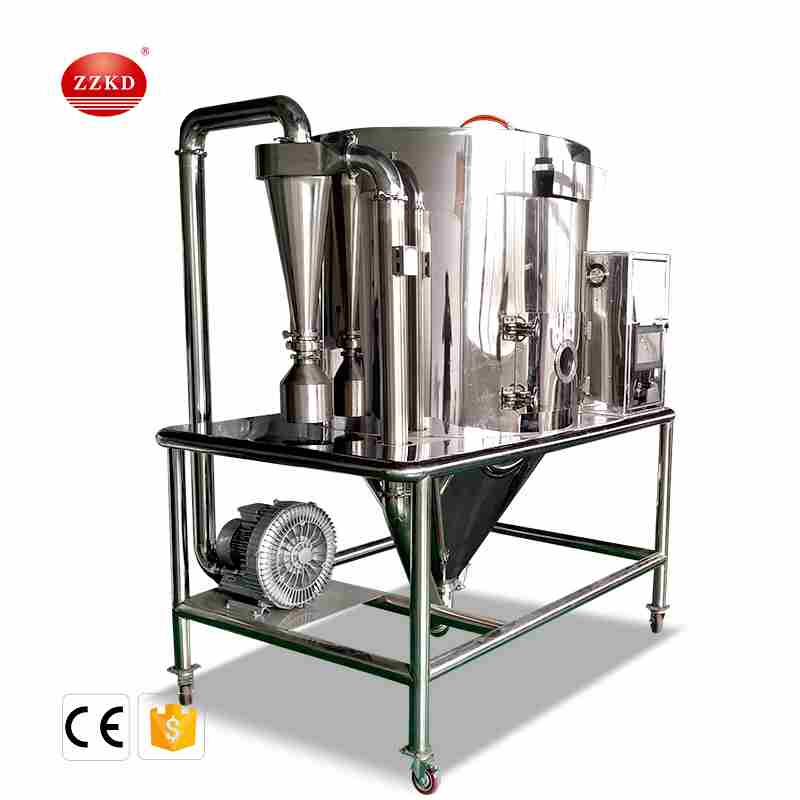 Spray drying equipment can be used to make instant coffee and tomato powder. The produced instant coffee and tomato powder have good uniformity, fluidity and solubility, high purity and good quality.
